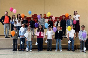 Klasse 5b mit Selina Jenisch und Christian Kienel